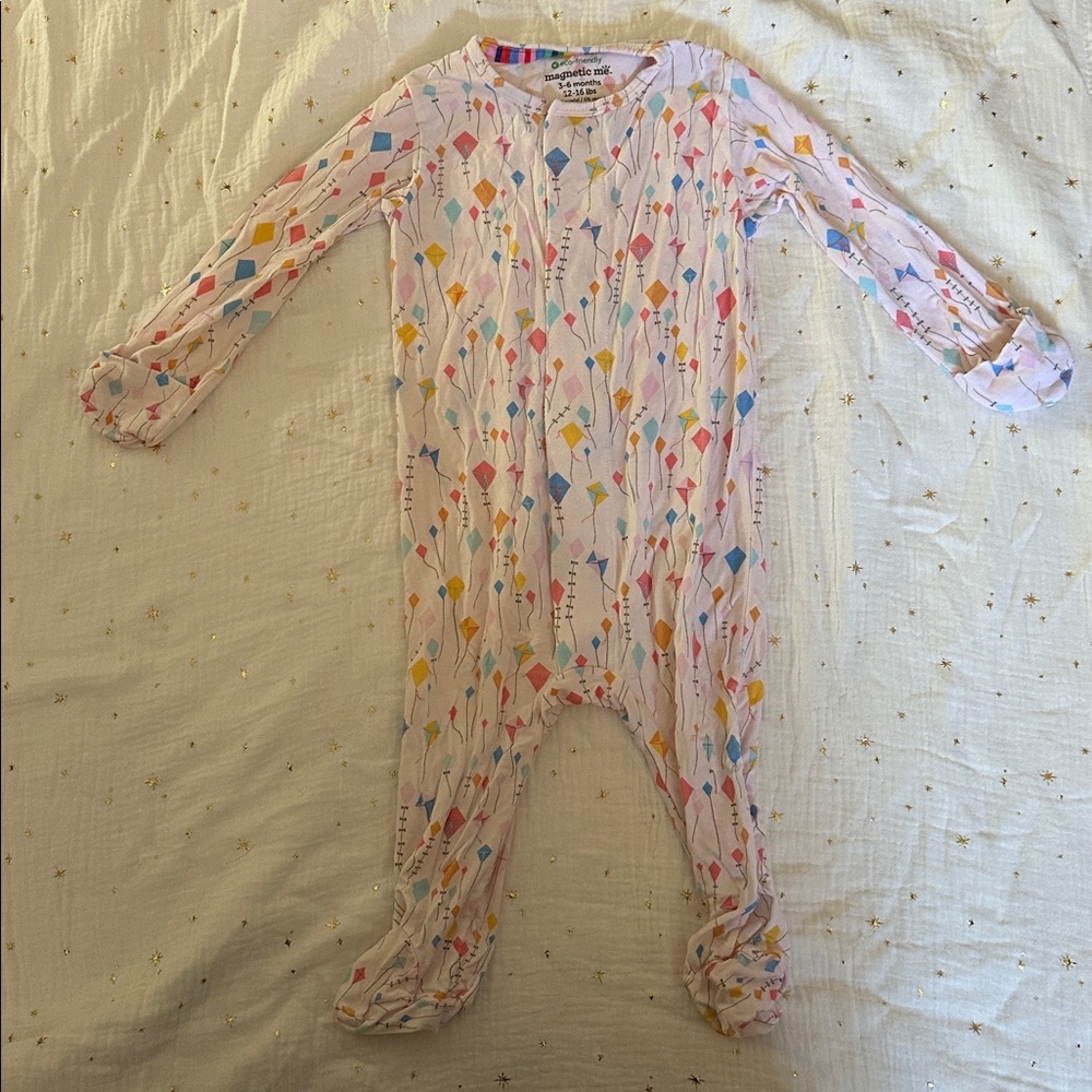 Magnetic Me Kite Pattern Baby Onesie